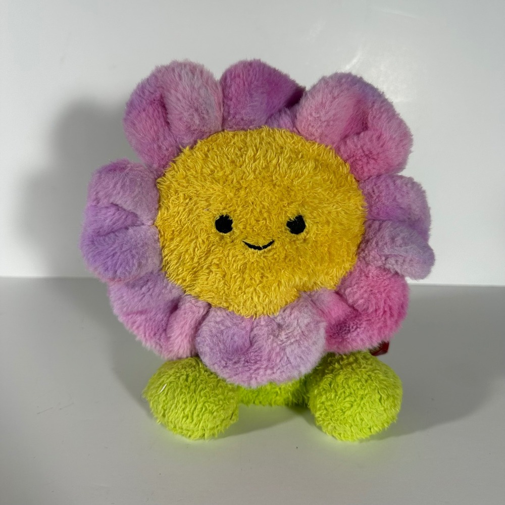 BumBumz by Russ Flower Plush Purple Pink Tie Dye Petals Kellytoy Sensory Toy